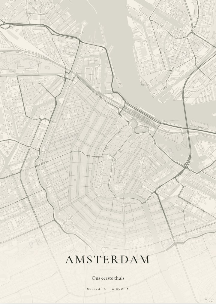 Um presente pessoal para uma casa nova — Amsterdam · Ivory